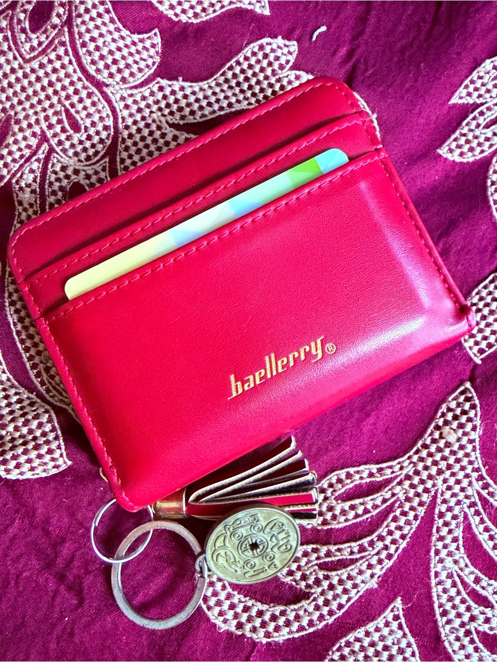 Women's Card Holder Wallet in Hot Pink